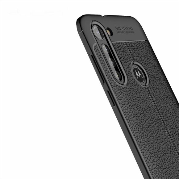 Чехол-накладка Litchi Grain для Motorola Moto G8 Power (черный) Чехол-накладка Litchi Grain для Motorola Moto G8 Power (черный)