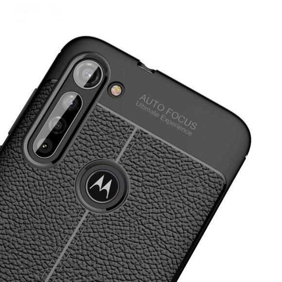 Чехол-накладка Litchi Grain для Motorola Moto G8 Power (черный) Чехол-накладка Litchi Grain для Motorola Moto G8 Power (черный)