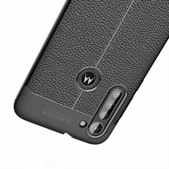 Чехол-накладка Litchi Grain для Motorola Moto G8 Power (черный) Чехол-накладка Litchi Grain для Motorola Moto G8 Power (черный)