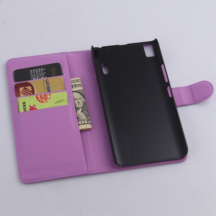 Чехол с визитницей для Lenovo A7000 / K3 Note (фиолетовый)