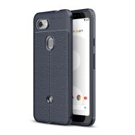 Чехол-накладка Litchi Grain для Google Pixel 3a (темно-синий)