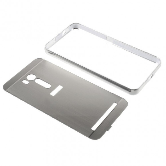 Алюминиевый бампер-чехол для ASUS ZenFone Go ZB551KL (серебряный) Алюминиевый бампер-чехол для ASUS ZenFone Go ZB551KL (серебряный)