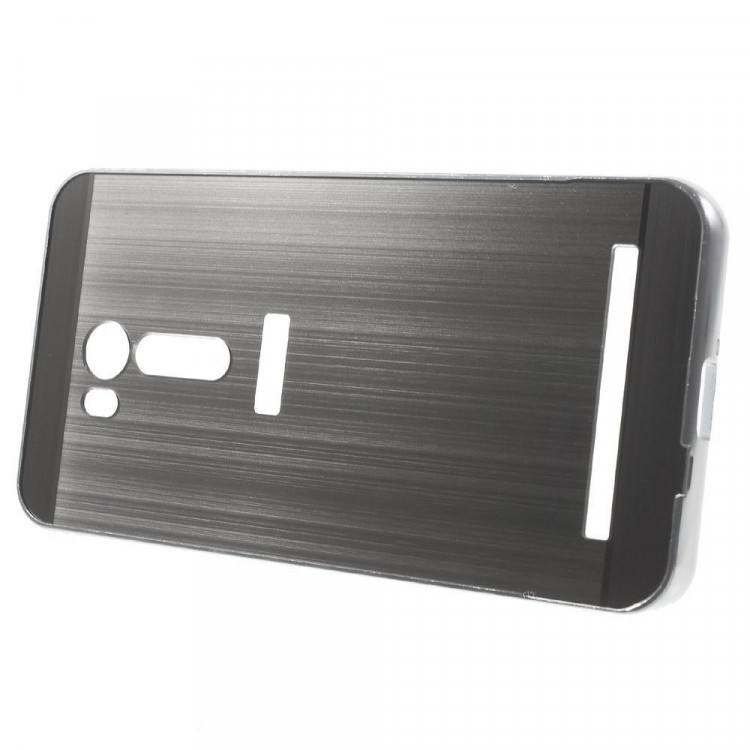 Алюминиевый бампер-чехол для ASUS ZenFone Go ZB551KL (серебряный)