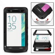 Гибридный чехол LOVE MEI для Sony Xperia XA (черный)