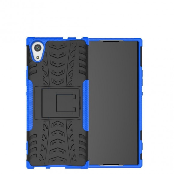 Чехол Hybrid Armor для Sony Xperia XA1 Ultra (черный + голубой) Чехол Hybrid Armor для Sony Xperia XA1 Ultra (черный + голубой)