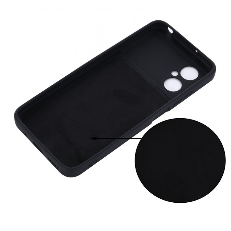 Силиконовый чехол Mobile Shell для Xiaomi Poco M4 5G Global (черный)