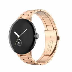 Стальной браслет для Google Pixel Watch (розовое золото)