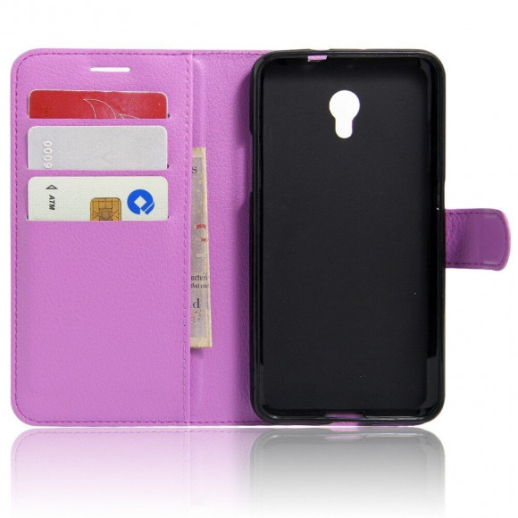 Чехол-книжка с визитницей для ZTE Blade V7 (фиолетовый)