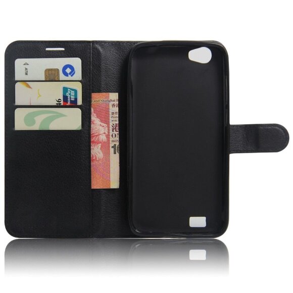 Чехол с визитницей для DOOGEE T6 / T6 Pro (черный) Чехол с визитницей для DOOGEE T6 / T6 Pro (черный)