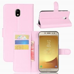 Чехол с визитницей для Samsung Galaxy J7 2017 (розовый)