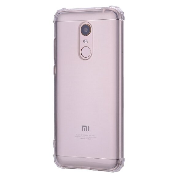 Силиконовый чехол с усиленными бортиками для Xiaomi Redmi 5 (прозрачный) Силиконовый чехол с усиленными бортиками для Xiaomi Redmi 5 (прозрачный)