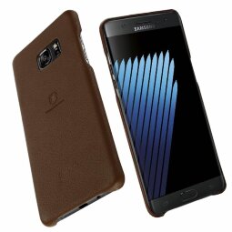 Кожаная накладка LENUO для Samsung Galaxy Note 7 (коричневый)
