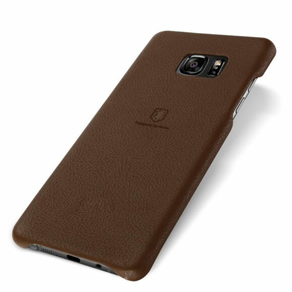 Кожаная накладка LENUO для Samsung Galaxy Note 7 (коричневый)