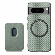 Чехол с магнитным держателем карт для Google Pixel 8 Pro (зеленый)