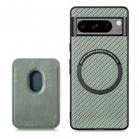 Чехол с магнитным держателем карт для Google Pixel 8 Pro (зеленый)