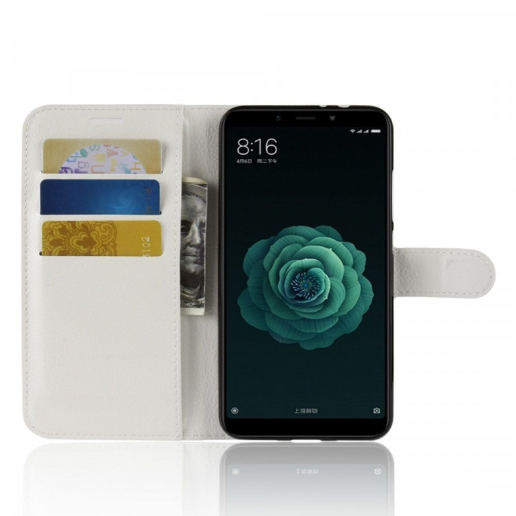 Чехол с визитницей для Xiaomi Mi 6X / Xiaomi Mi A2 (белый)