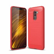 Чехол-накладка Carbon Fibre для Xiaomi Pocophone F1 / Poco F1 (красный) Чехол-накладка Carbon Fibre для Xiaomi Pocophone F1 / Poco F1 (красный)