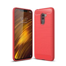 Чехол-накладка Carbon Fibre для Xiaomi Pocophone F1 / Poco F1 (красный)