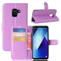 Чехол с визитницей для Samsung Galaxy A8 Plus (2018) (фиолетовый)