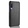Кожаная накладка-чехол для Xiaomi Mi 9 SE (черный)