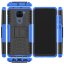 Чехол Hybrid Armor для Xiaomi Redmi Note 9 (черный + голубой)