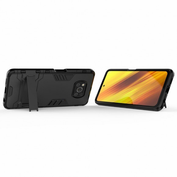 Чехол Duty Armor для Xiaomi Poco X3 NFC / Poco X3 / Poco X3 Pro (черный) Чехол Duty Armor для Xiaomi Poco X3 NFC / Poco X3 / Poco X3 Pro (черный)
