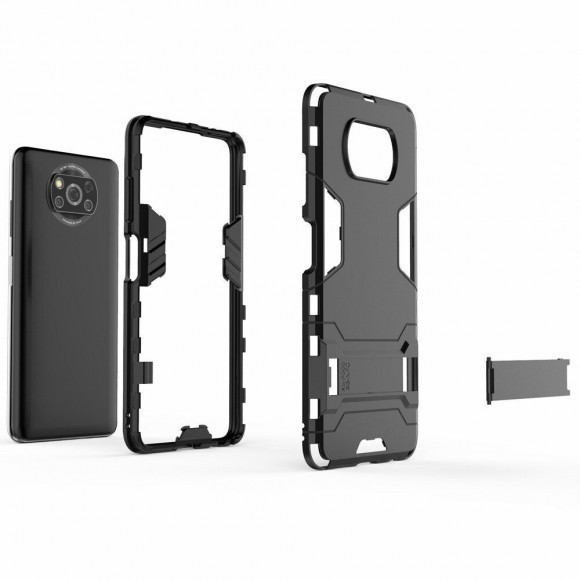 Чехол Duty Armor для Xiaomi Poco X3 NFC / Poco X3 / Poco X3 Pro (черный) Чехол Duty Armor для Xiaomi Poco X3 NFC / Poco X3 / Poco X3 Pro (черный)