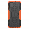 Чехол Hybrid Armor для Samsung Galaxy A51 (черный + оранжевый)