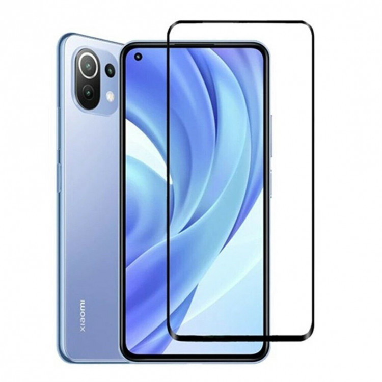 Защитное стекло 3D для Xiaomi Mi 11 Lite / Xiaomi Mi 11 Lite 5G (черный)