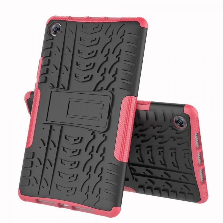 Чехол Hybrid Armor для Huawei MediaPad M5 8.4 (черный + розовый)