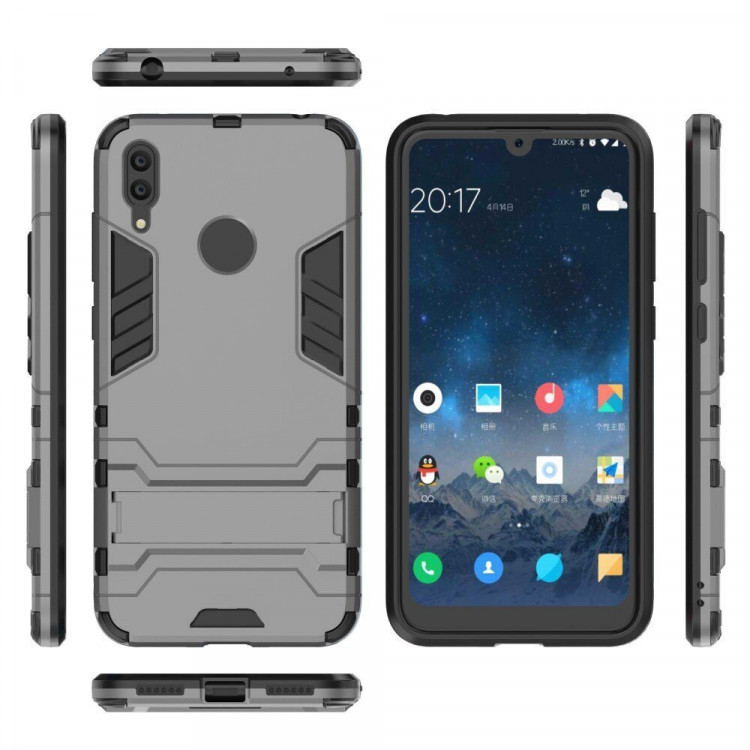 Чехол Duty Armor для Huawei Y7 (2019) / Y7 Prime (2019) (серый)