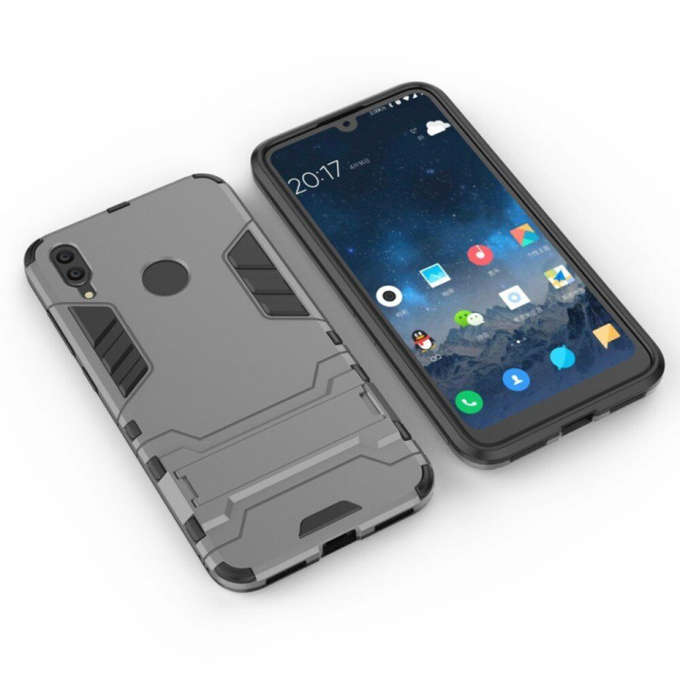 Чехол Duty Armor для Huawei Y7 (2019) / Y7 Prime (2019) (серый)