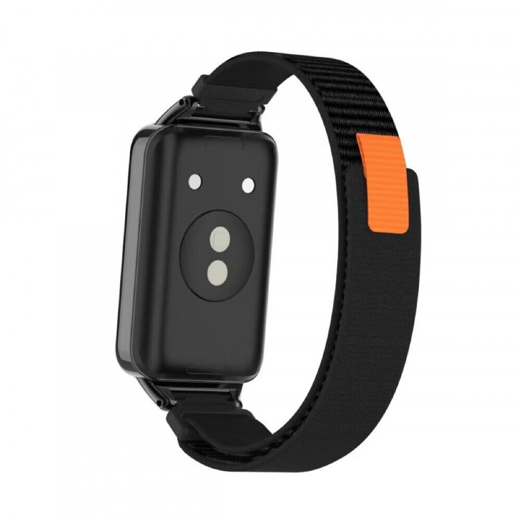 Ремешок с нейлоновой петлей для Honor Band 9 (черный)
