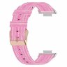 Нейлоновый ремешок с разноцветным плетением для Huawei Watch Fit 2 (розовый)