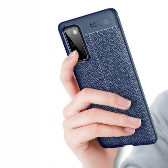 Чехол-накладка Litchi Grain для Samsung Galaxy S20 FE (темно-синий) Чехол-накладка Litchi Grain для Samsung Galaxy S20 FE (темно-синий)