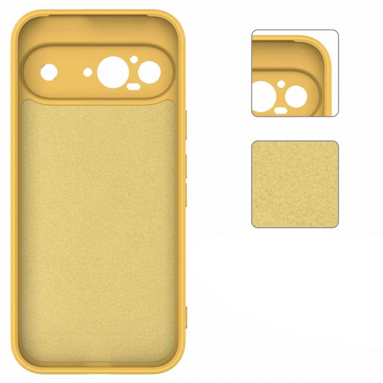 Силиконовый чехол Mobile Shell для Google Pixel 9 (желтый)