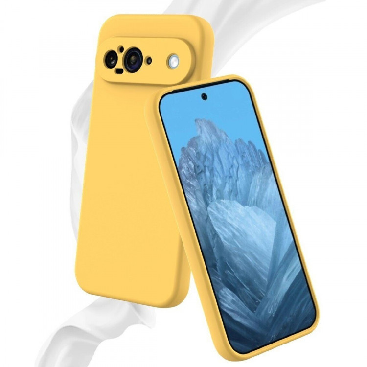 Силиконовый чехол Mobile Shell для Google Pixel 9 (желтый)