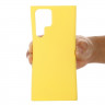Силиконовый чехол Mobile Shell для Samsung Galaxy S22 Ultra (желтый)
