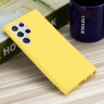 Силиконовый чехол Mobile Shell для Samsung Galaxy S22 Ultra (желтый)