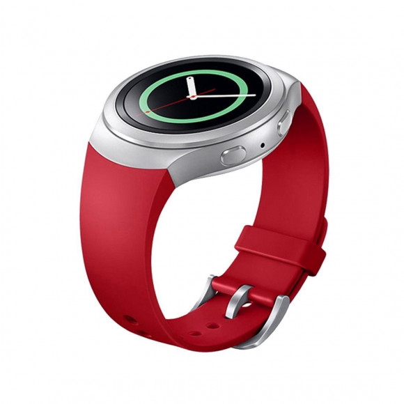 Силиконовый ремешок для Samsung Gear S2 (красный) Силиконовый ремешок для Samsung Gear S2 (красный)
