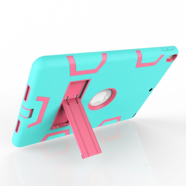 Гибридный TPU чехол для Apple iPad Pro 10.5 / iPad Air (2019) (голубой + розовый)