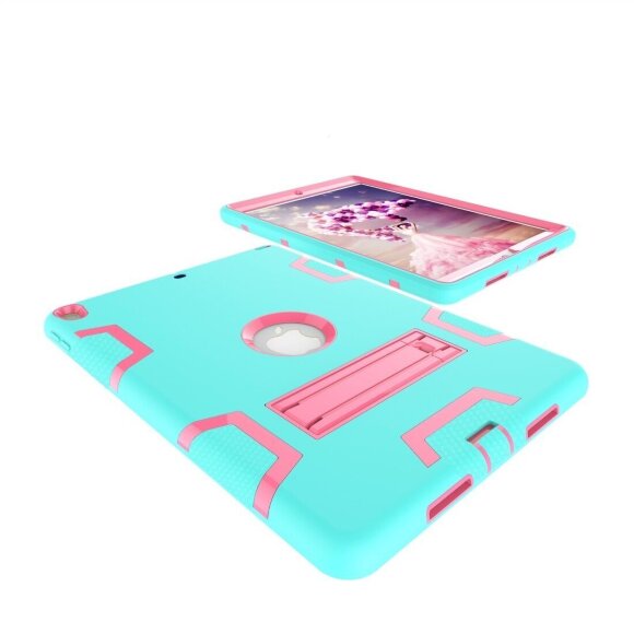 Гибридный TPU чехол для Apple iPad Pro 10.5 / iPad Air (2019) (голубой + розовый) Гибридный TPU чехол для Apple iPad Pro 10.5 / iPad Air (2019) (голубой + розовый)