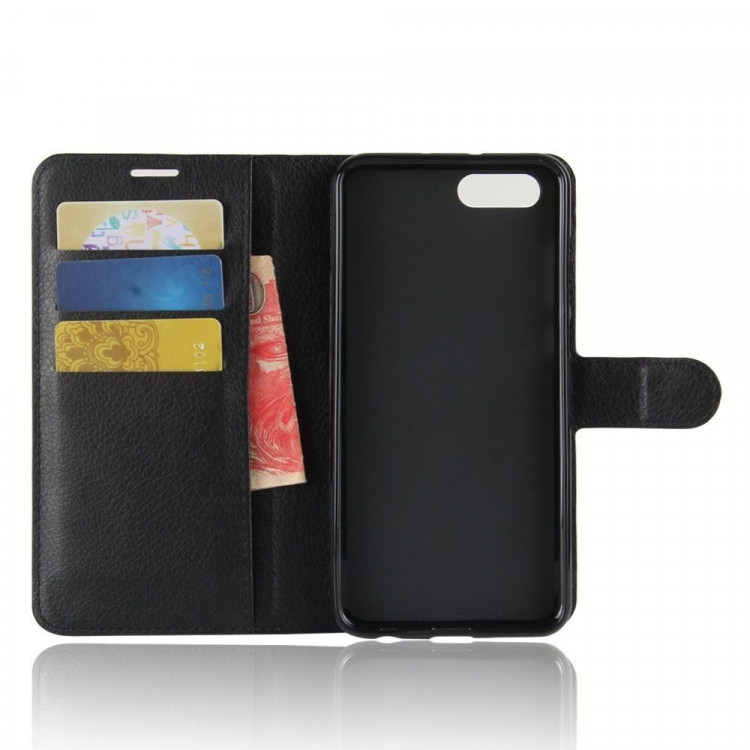 Чехол с визитницей для Huawei Honor V10 / View 10 (черный)