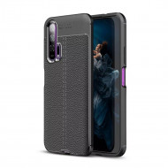 Чехол-накладка Litchi Grain для Huawei Honor 20 Pro (черный)