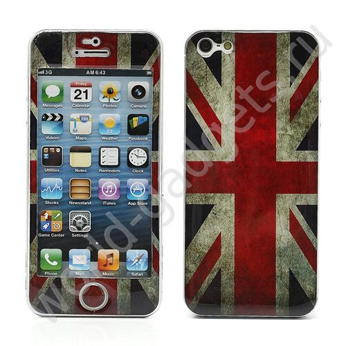 Пленка Vintage Union Jack Flag для iPhone 5