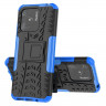 Чехол Hybrid Armor для Xiaomi Redmi 10C (черный + голубой)