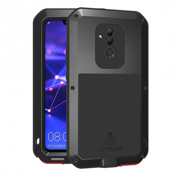 Гибридный чехол LOVE MEI для Huawei Mate 20 Lite (черный)