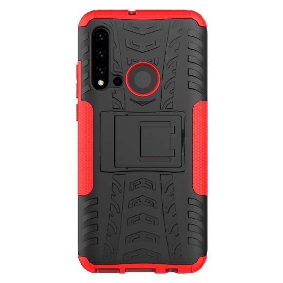 Чехол Hybrid Armor для Huawei P20 lite (2019) / nova 5i (черный + красный) Чехол Hybrid Armor для Huawei P20 lite (2019) / nova 5i (черный + красный)