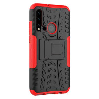 Чехол Hybrid Armor для Huawei P20 lite (2019) / nova 5i (черный + красный)