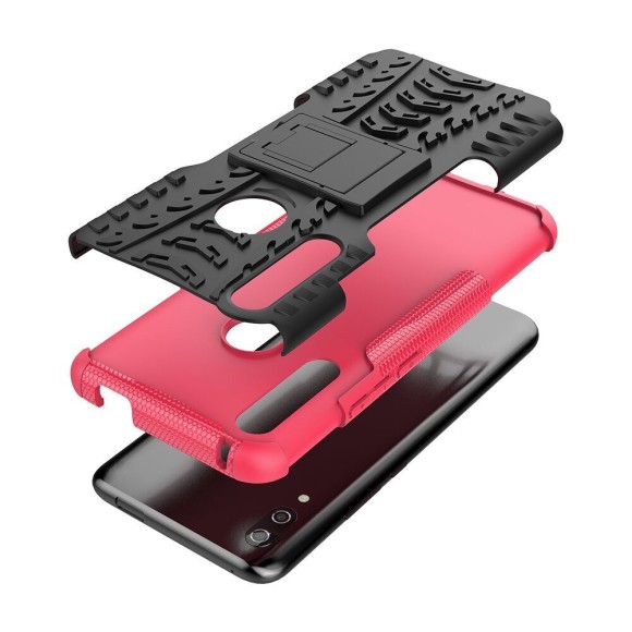 Чехол Hybrid Armor для Huawei P Smart Z / Honor 9X (STK-LX1) (черный + розовый) Чехол Hybrid Armor для Huawei P Smart Z / Honor 9X (STK-LX1) (черный + розовый)